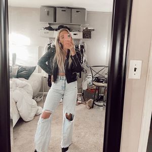 NASTYGAL leather jacket S